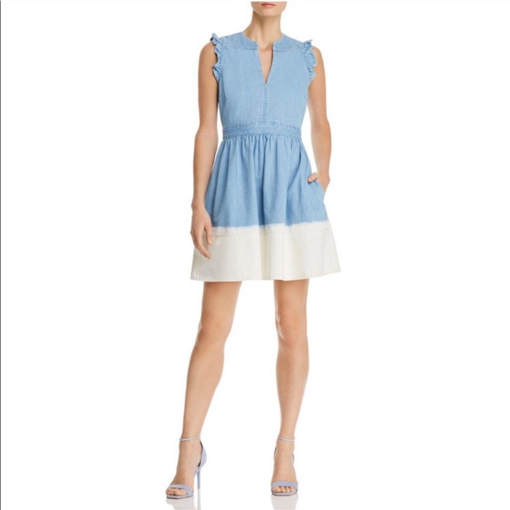 Kate Spade Broome Street dip dye denim dress
